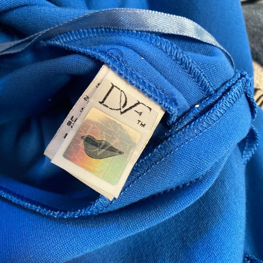 Diane Von Furstenberg Ivana Blue Short Sleeve Fit & Flare Dress,  Size 6 - Picture 10 of 16